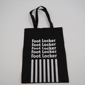 Foot Locker Tote Bag Small Black Reusable Logo Heart of Sneakers Graphic